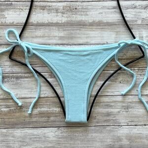 Reina Olga Miami Bikini Bottom | Baby Blue | Size 3 Large | Tie Side